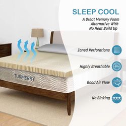 7-Zone Green Natural Organic Latex Mattress Topper Full Size #2782X2784X G1X2
