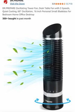 16” oscillating tower fan, new