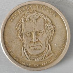 Super Rare Zachary Talyor Dollar Coin 1849 To 1850