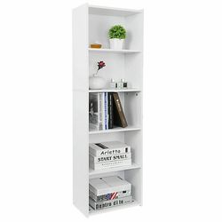 5 Tier Bookcase Bookshelf Storage Wall Shelf Organizer Display Stand Home Office