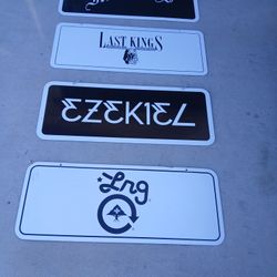 Vintage Skate Board Clothing Store Window Hanger Displays Metal 3 FT By 14 Inch Double Sided  Early 2000's Y2k Man Cave Garage Signs  