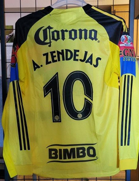 Adidas mens 25/26 América Home Jersey Manga Larga Size XL No Trade