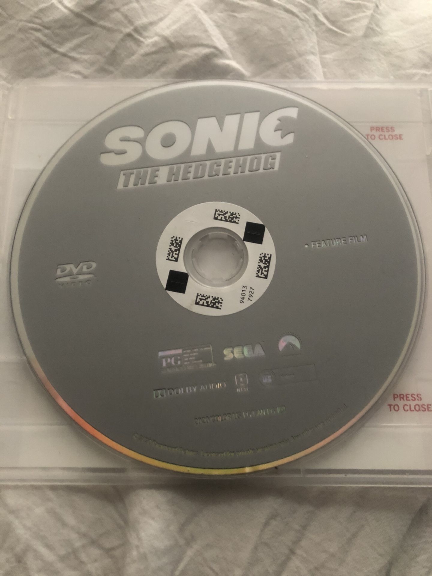 Sonic The Hedgehog DVD
