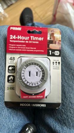 Powerzone TNI24111 Indoor Electromechanical Timer, 125 V, 8 A, 24 Hr