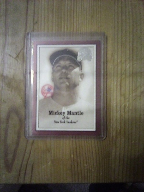 Mickey Mantle Collectible Baseball Card