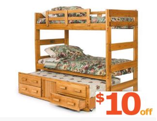 New trundle Bunkbed! Bunkbeds on sale