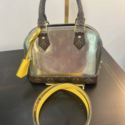 Louis Vuitton Limited Edition Alma BB Mini Bag Silver