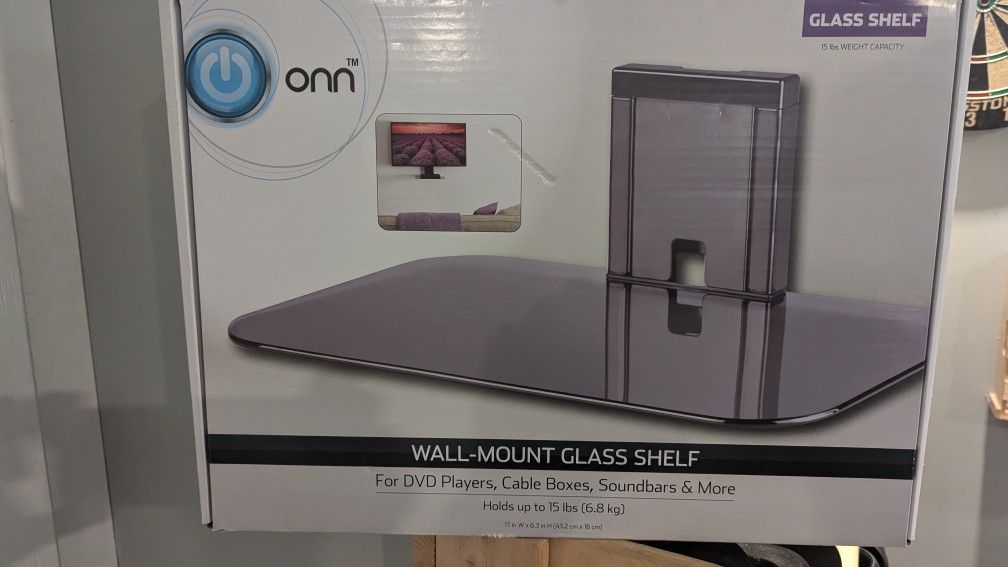 Wall Mount Glass Shelf