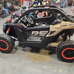 1 24v  $550 blue red yellow black pink /
 2 24v 48v battery $600 green pink black red blue
Can-am maverick remote control leather seats shocks soft ti
