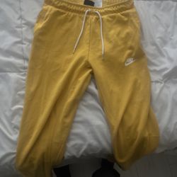 Yellow Nike Sweatpants