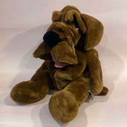 Vintage Animal Playthings Dog Puppet 1986 Brown Puppy Dog Excellent Used Con… 