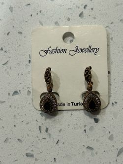 Beautiful Bollywood Indian & Tourmaline Gemstone Earrings