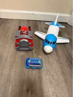 Remote control paw patrol and airplane