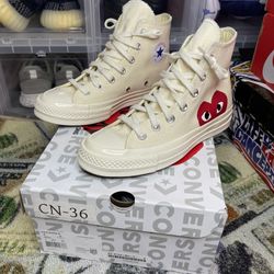 Come Des Garçons Play x Converse Size 4