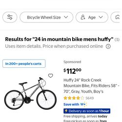 24 inch huffy mountain bike