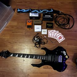 Electric guitar w starter setup pieces
