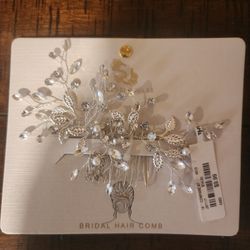 Silver Wedding Hair Piece