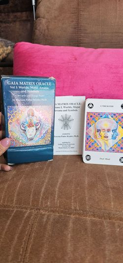 Gaia Matrix Oracle Vol 1 By Rowena Kryder Vintage Tarot Cards 108 W Book 1990s