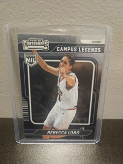 Rebecca lobo #3 uconn nil 24-25 campus legends diamond plate $1