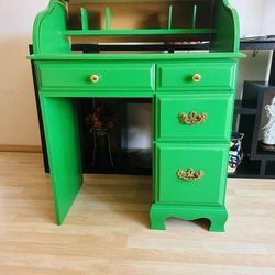 Vintage Solid wood secretary desk