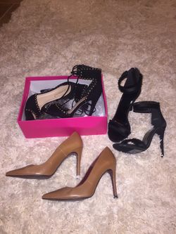 All size 7, stiletto heels