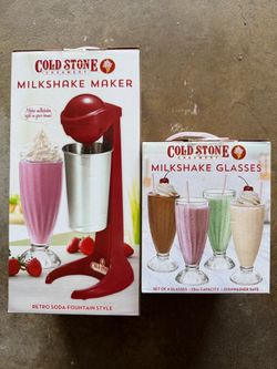 Cold Stone Creamery Milkshake Maker and Glass Set
