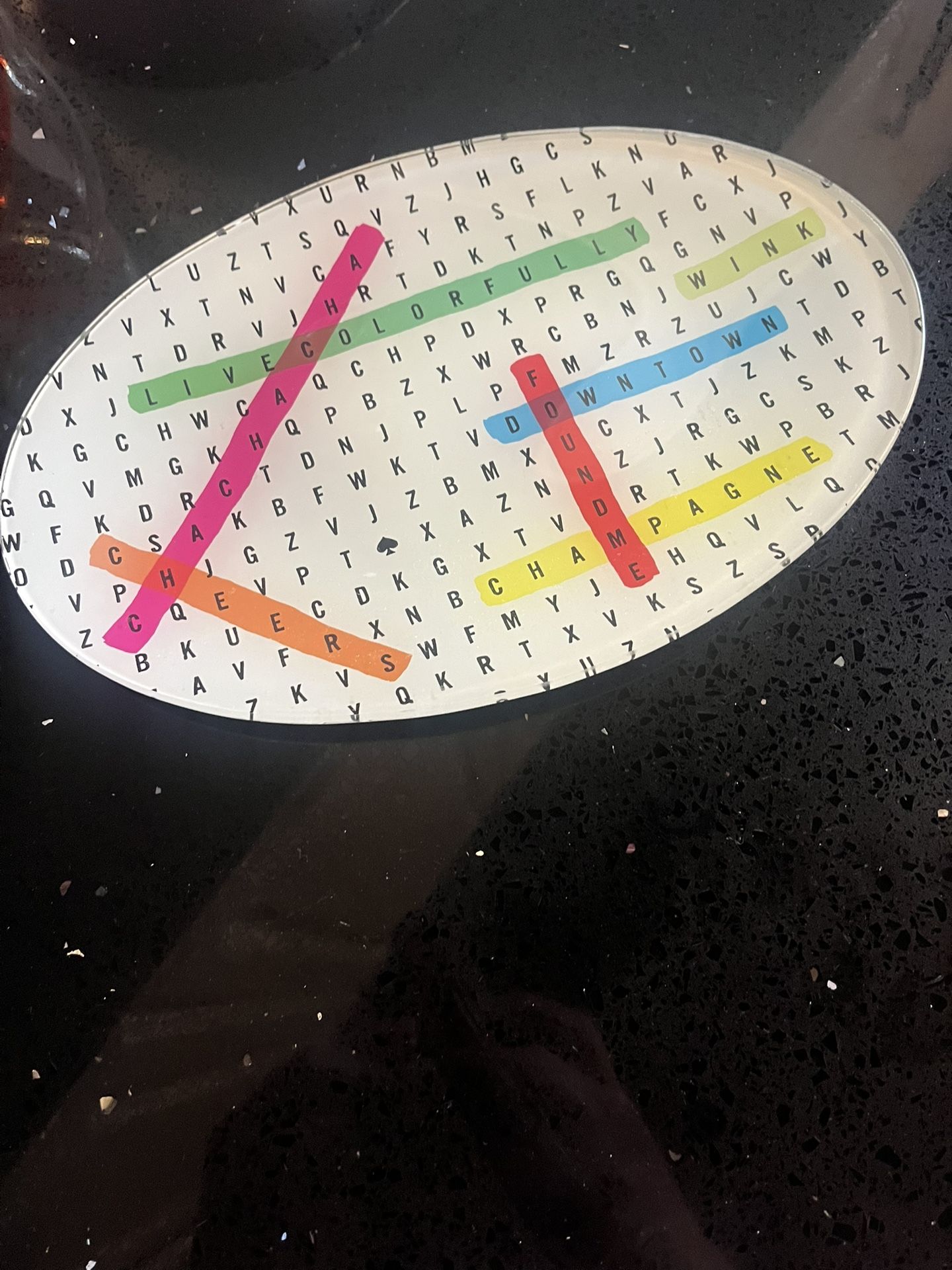 Kate Spade Word Search Dish Lenox