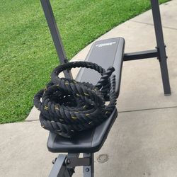 Weight Bench And Fitness Rope