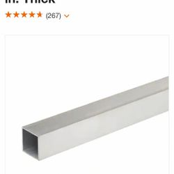 1" Aluminum Square Tube 