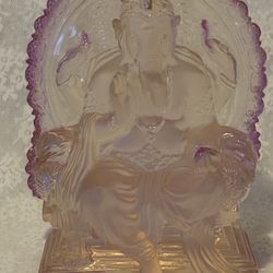 Ganesha Hindu God Statue. 5.25 inches long, 7 inches tall.