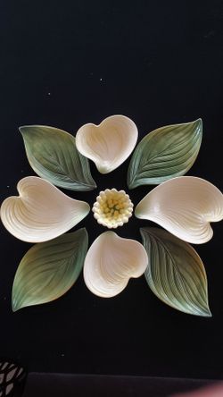 Rare Vintage Franz Collection Autumn Memories Dogwood 9 Piece Dish FZ01723 new in original box! Serious buyers only! No low ballers! HAND PAINTED BEAU