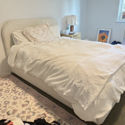 Gorgeous Boucle Double Bed