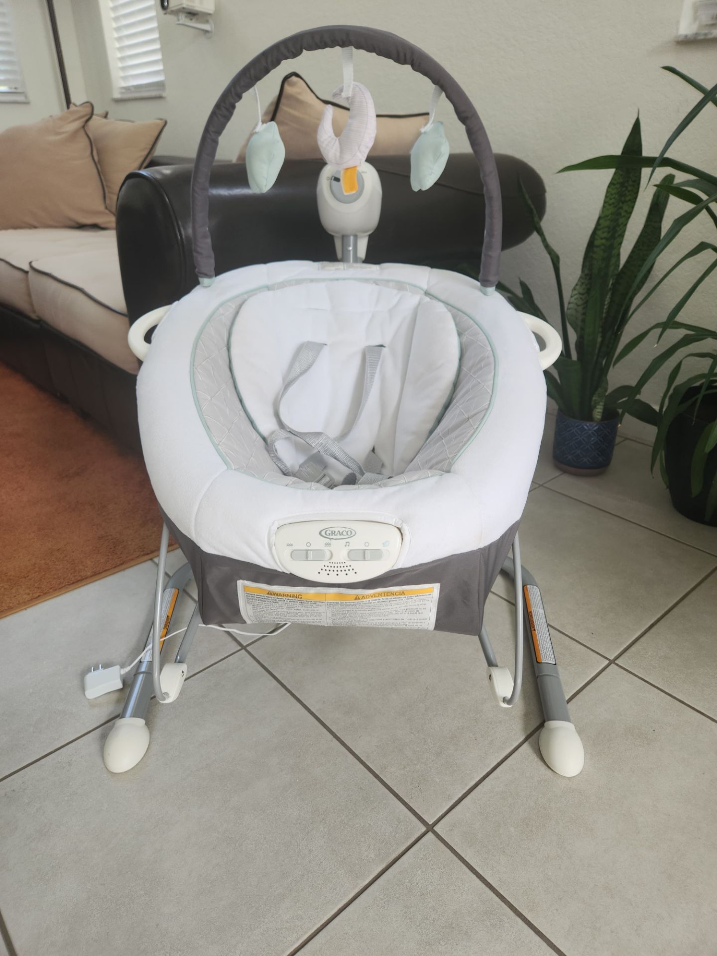 Baby swing and portable bouncer
