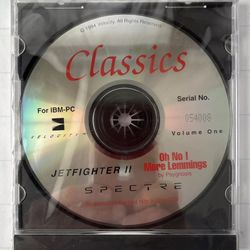 Classics JETFIGHTER II Volume 1 IBM PC 1994 Factory Sealed