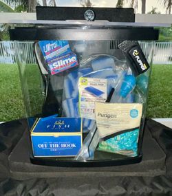 Coralife BioCube 16 Reef Aquarium + AI Prime 16HD + Hygger Wavemaker + Extras