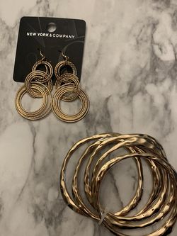 New York Earrings Bracelet