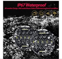 7 Inch Led Headlights with Daytime Running Light For Jeep