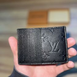 Leather Black LV Wallet