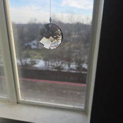 Swarovski 2010 SCS Member Earth Smokey Quartz Ornament MSRP $55. 2" 50 mm diam.