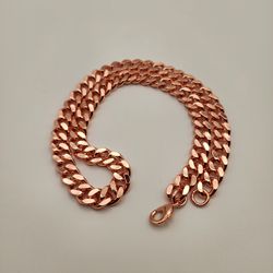 Pure Copper Cuban Link Chain Necklace – 12 mm Wide, 24.5" Length, 152 Grams

If you’re looking for a solid copper chain with a bold classic look, this
