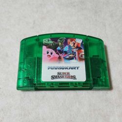 Nintendo 64 Dual Cartridge Super Smash Bros / Mario Kart 64