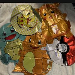 Pokemon Foil Balloons 5 Pieces
