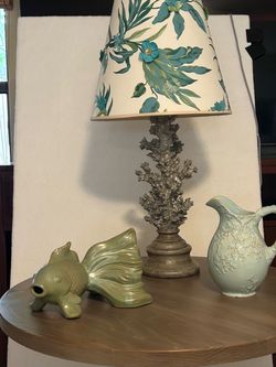 Lamp and decorations, coastal, beach theme