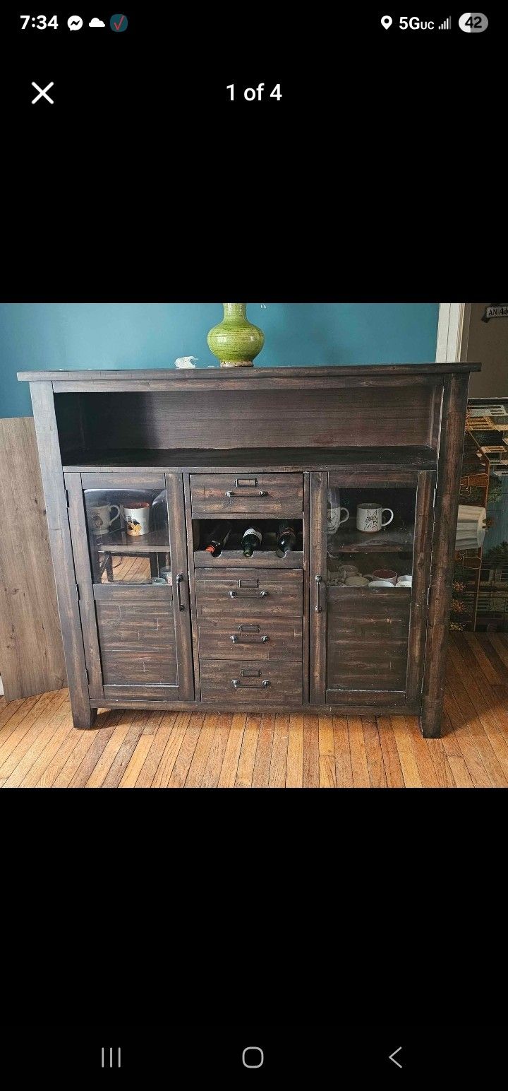 Counter Height Table And Buffet