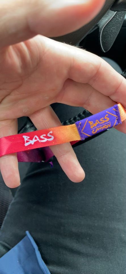 Bass canyon 3 Day Wristband/ticket!