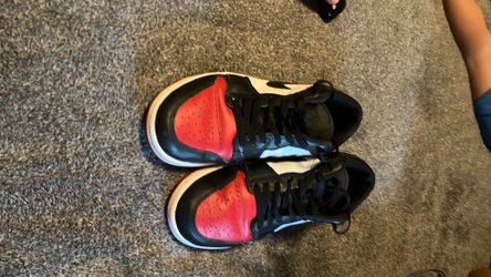 Red Nike Jordans size 8