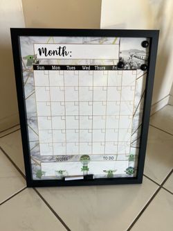 Calendar 17” wide by 20.5”
