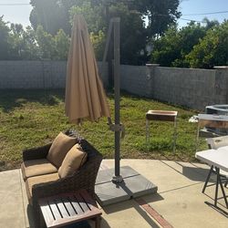 back yard umbrella