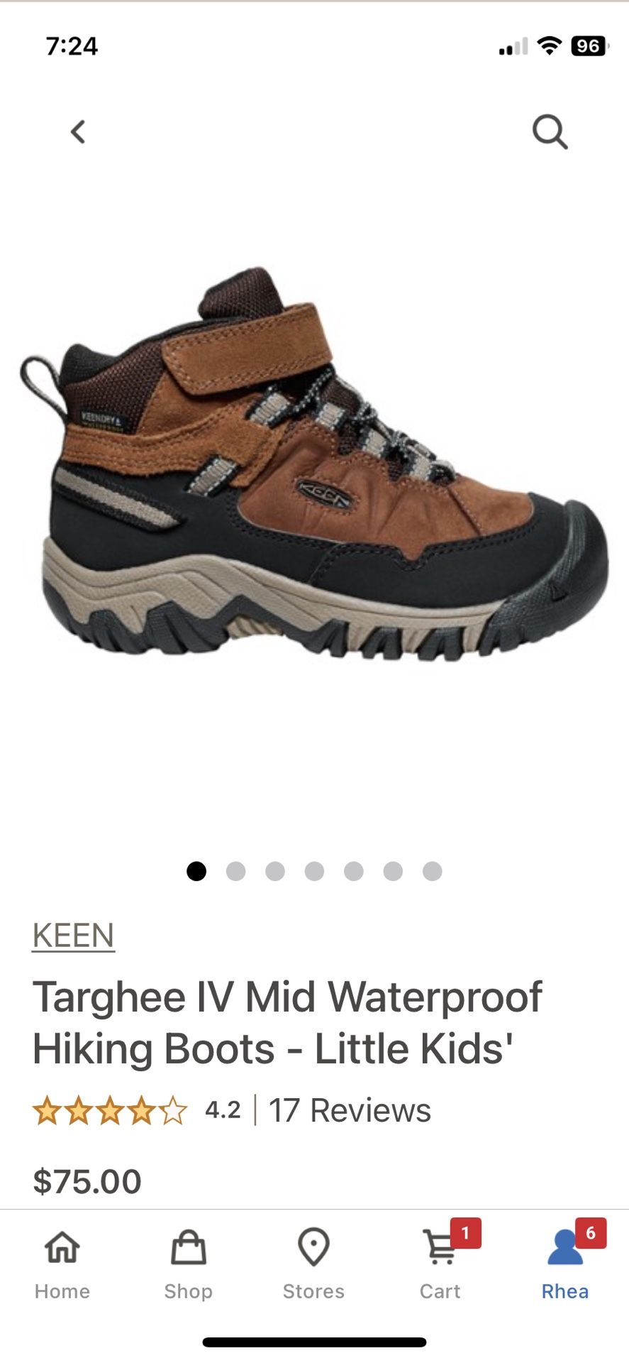 Kids Hiking Boots - size 13 - excellent condition!