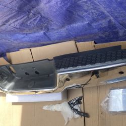 Dodge Ram Rear Bumper Single Exaust W/Sensors 09to 18 Chrome 